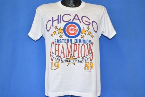 80s Chicago Cubs East Division Champions 1989 t-shirt