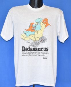 80s Dadasaurus Dinosaurs Cliff Galbraith Funny Cartoon Cute Dad t-shirt
