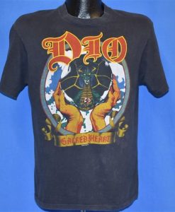 80s Dio Sacred Heart Album Tour 1985 Denzil Dragon t-shirt