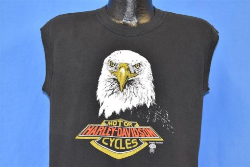 80s Harley Davidson Motorcycle Andrae Urbana Illinois Muscle Tank top