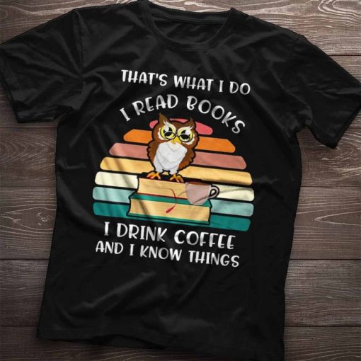 Books and Coffee Shirt