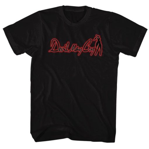 Devil May Cry Logo Black Adult T-Shirt