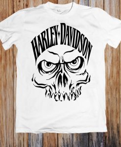 Harley Davidson Biker Skull Unisex T Shirt