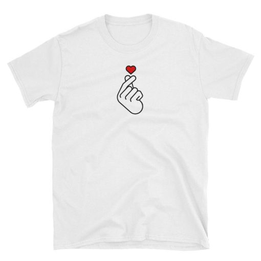 Kpop Finger Heart Short-Sleeve Unisex T-Shirt