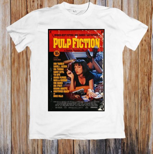 Pulp Fiction 1990s Retro Movie Poster Unisex T Shirt