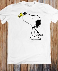 Snoopy Kissing Peanuts Funny Unisex T Shirt
