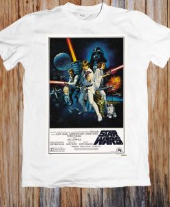 Starwars 1970s Retro Movie Poster Unisex T Shirt