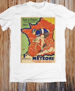 Tour De France 1925 Bicycle Race Retro Poster Unisex T Shirt