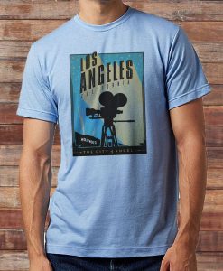 Vintage Postcard Welcome to Los Angeles California Inspired Retro Tee