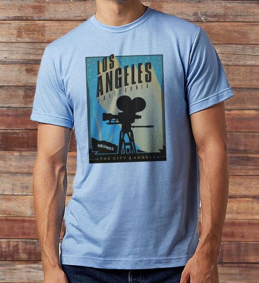 Vintage Postcard Welcome to Los Angeles California Inspired Retro Tee