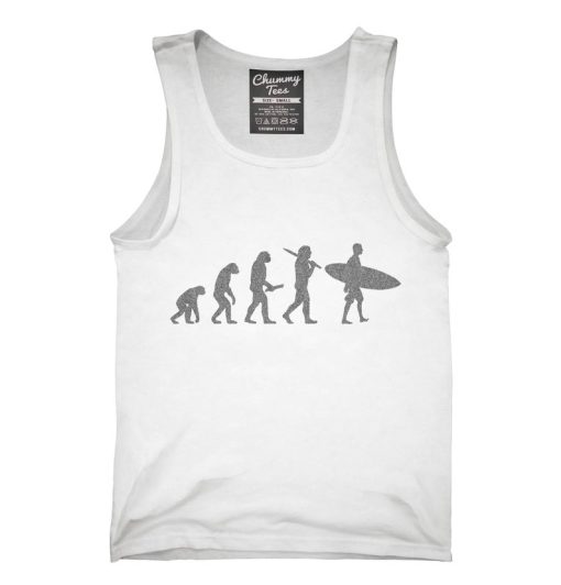 Evolution Of Man To Surfer Funny Surfing Tank top