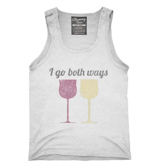 I Go Both Ways Wine Drinker Funny Tank top