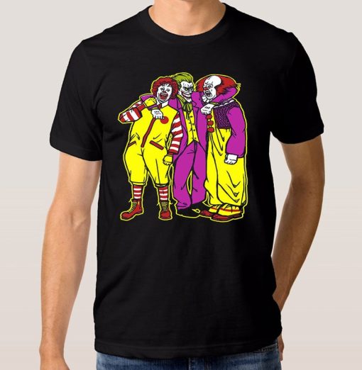 Joker with Pennywise and Ronald Art T-Shirt