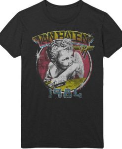 RIP Van Halen 1984 Tour Of The World Concert Vintage Retro Men's T-Shirt