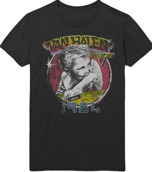 RIP Van Halen 1984 Tour Of The World Concert Vintage Retro Men's T-Shirt