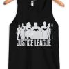 Silhouettes DC Comics Justice League Men’s Graphic Black Tank Top