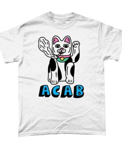 ACAB cat T-shirt punk
