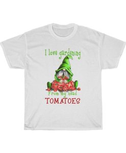 Gnome I Love Gardening From My Head Tomatoes T-Shirt