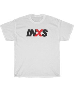 INXS Classic Rock Band Logo Men's Black T-Shirt