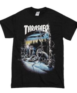 Thrasher 13 wolves t shirt