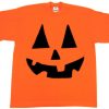 Halloween Funny Face Orange shirt