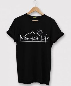 Mountain Life black t shirt