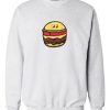 Burger Grey white Sweatshirt