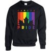 Canada Pride Colours Rainbow Vertical Stripes Sweatshirt