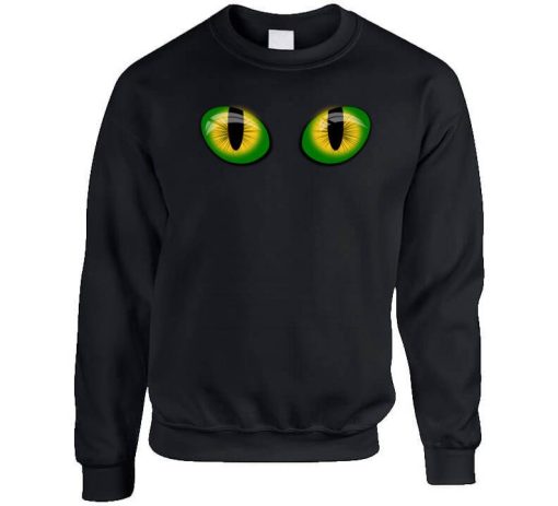 Cats Eyes. Green Cats Eyes. Cats Eyes on Shirt Sweatshirt