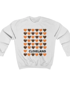 Cleveland Browns Hearts Sweatshirt