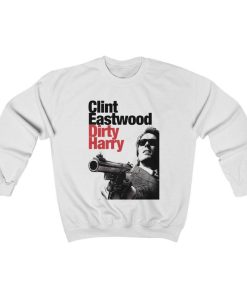 Dirty Harry (1971) Sweatshirt, Clint Eastwood Action Thriller Film, Womens Sweater
