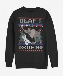 Frozen Ugly Christmas Sweater Olaf Sven sweatshirt