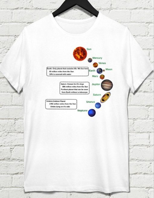 Cosmic Solar system T-shirt,Planets T-shirt
