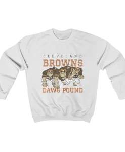 DAWG POUND - Vintage Cleveland Browns Football Fan Gear Apparel Sweatshirt