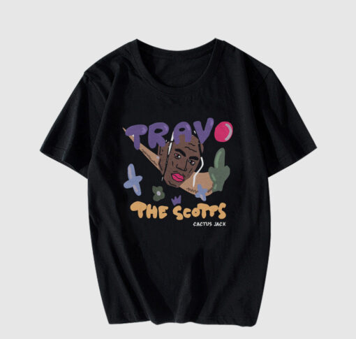 Bootleg Travis Scott Black T-Shirt thd