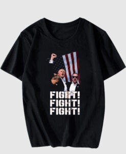 Trump fight fight fight 2024 T Shirt thd