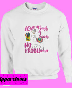 100 Days School LLama Sweatshirt