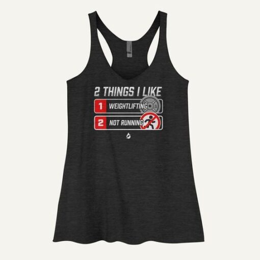 2 Things I Like Weightlifting And Not Running Women's Tank Top ZNF08