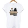 4 Cats in a Box T shirt ZNF08