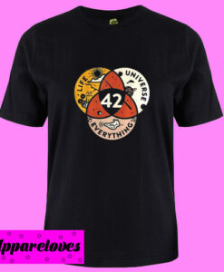 42 The Answer to Life the Universe and Everything T Shirt