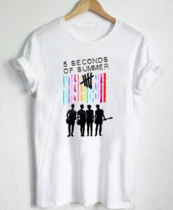 5 Seconds Of Summer Color T Shirt Size S,M,L,XL,2XL,3XL