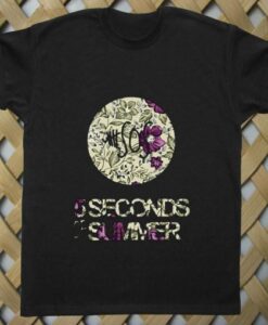 5 seconds of summer floral style T shirt THD