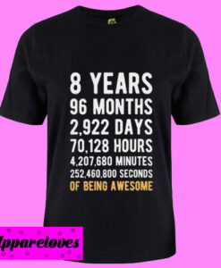 8th Birthday T Shirt