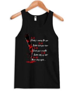 A Nightmare On Elm Street Hand 1 2 Freddy’s Coming For You Tanktop ZNF08