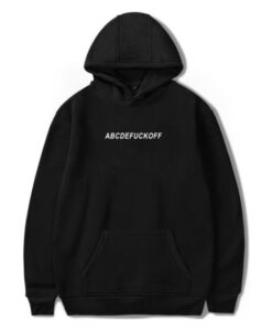 ABCDEFUCKOFF Loose Pullovers Velvet Hoodie AY