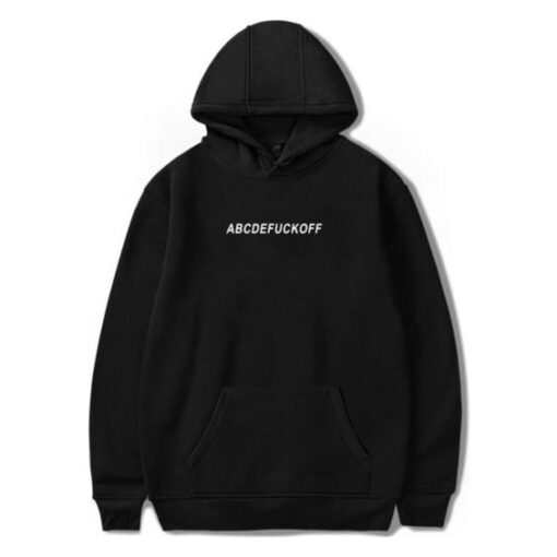 ABCDEFUCKOFF Loose Pullovers Velvet Hoodie AY