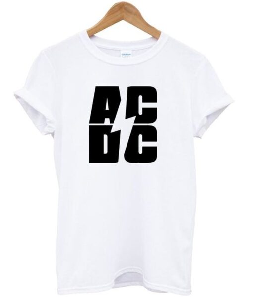 AC DC Font T shirt ZNF08