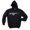 AR 15 2nd Amendment Word Art Hoodie DAP