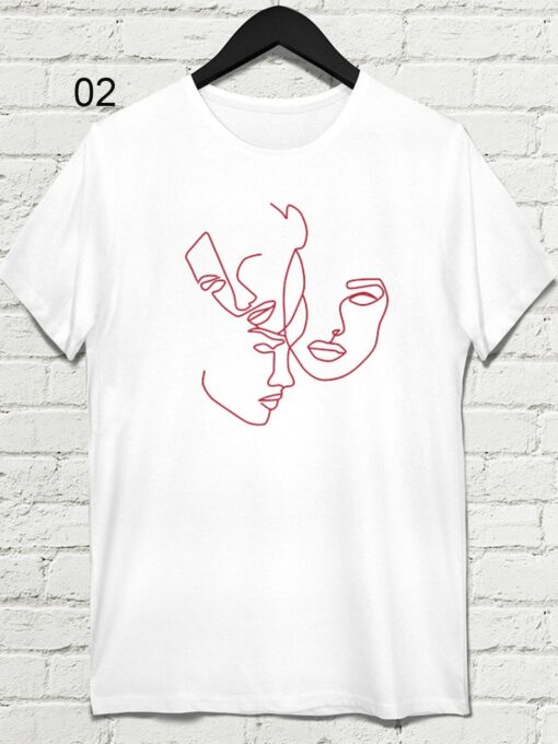 Abstract Face tshirt