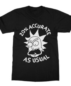 Accurate As Usual Rick and Morty T-Shirt THD